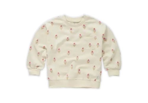 Sproet & Sprout Sproet & Sprout Sweatshirt pocket Ice cream print Pear