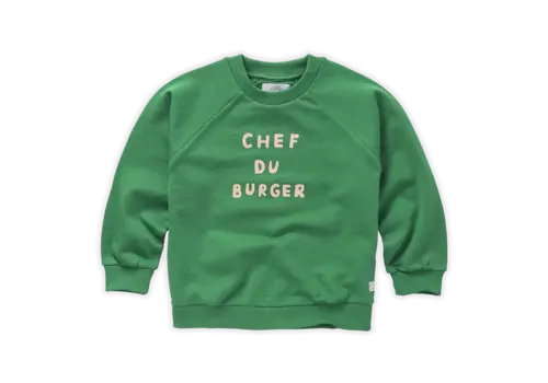 Sproet & Sprout Sproet & Sprout Sweatshirt raglan Chef du burger Mint