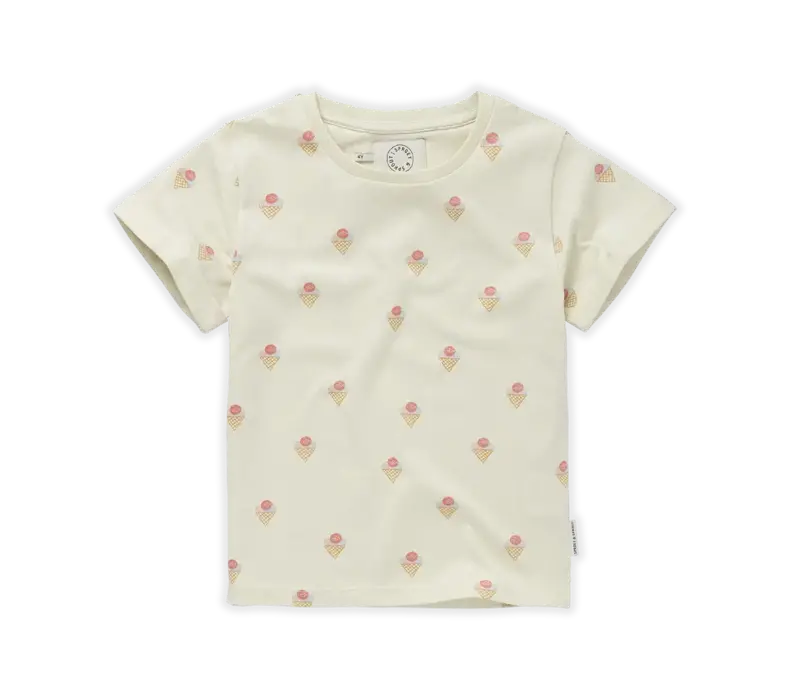 Sproet & Sprout T-shirt Ice cream print Pear