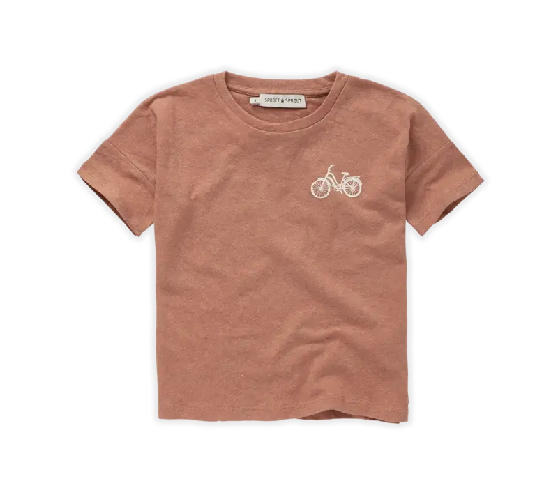 Sproet & Sprout T-shirt linen Bicycle Café