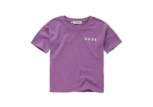 Sproet & Sprout Sproet & Sprout T-shirt linen Dude Purple