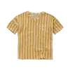 Sproet & Sprout Sproet & Sprout T-shirt linen stripe Sunset Biscotti