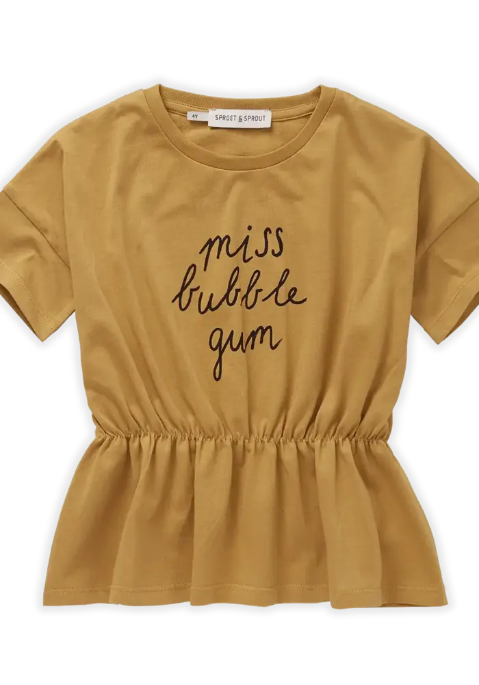 Sproet & Sprout T-shirt peplum Miss bubble gum Honey