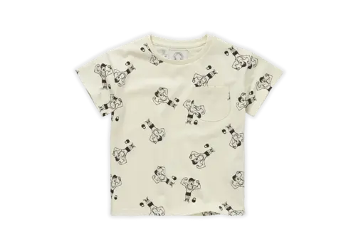 Sproet & Sprout Sproet & Sprout T-shirt pocket Strong man print Pear