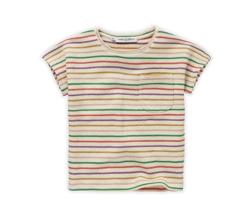 Sproet & Sprout T-shirt Stripes Pear