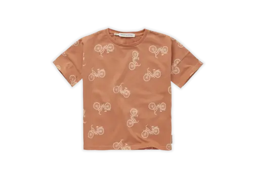 Sproet & Sprout Sproet & Sprout T-shirt wide Bicycle print Café