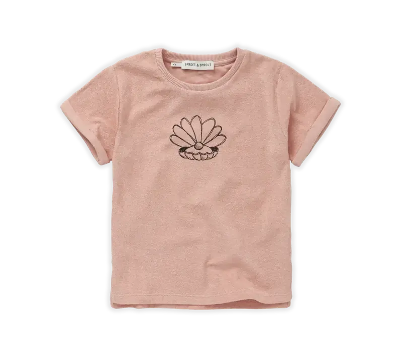 Sproet & Sprout Terry T-shirt Shell Blossom