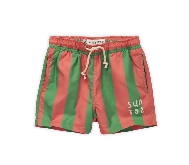 Sproet & Sprout Woven swim short Sunset Coral