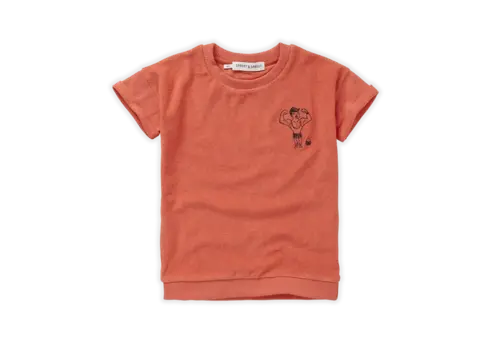 Sproet & Sprout Sproet & Sprout Sweatshirt shortsleeve Strong man Coral