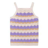 Daily Seven Knitted Singlet Dahlia Purple