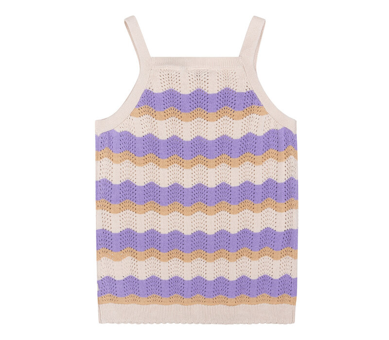 Daily Seven Knitted Singlet Dahlia Purple