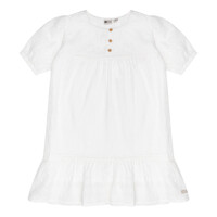 Daily Seven Dress Ruffle Broderie Off White