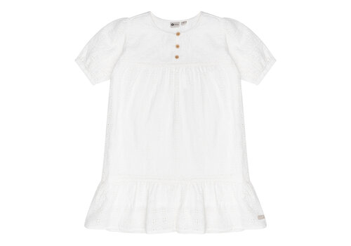 Daily seven Daily Seven Dress Ruffle Broderie Off White