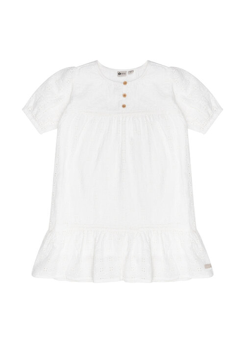 Daily seven Daily Seven Dress Ruffle Broderie Off White