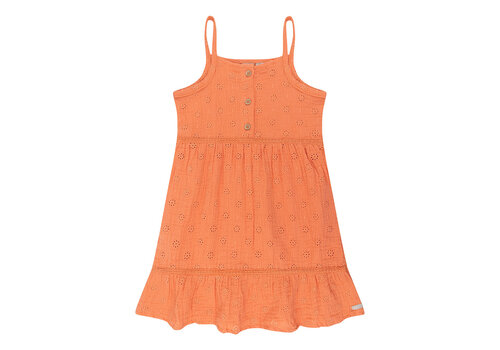 Daily seven Daily Seven Dress Muslin Broderie Peach Melba