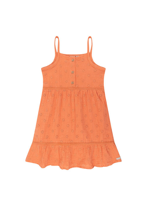 Daily seven Daily Seven Dress Muslin Broderie Peach Melba