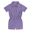 United Brands Daily Seven Jumpsuit Short Check Dahlia Purple