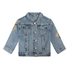 United Brands Daily Seven Jeans Jacket Flower Light Denim