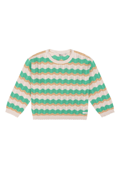 Daily seven Daily Seven Knitted Sweat Fancy Camel sand