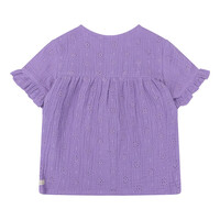 Daily Seven Shirt Shortsleeve Muslin Broderie Dahlia Purple