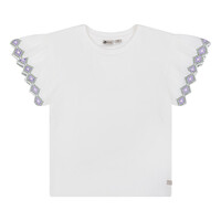 Daily Seven T-shirt Broderie Off White