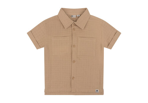 United Brands Daily Seven Shirt Shortsleeve Structure Camel sand