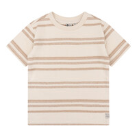 Daily Seven Organic T-Shirt Stripe Sandshell