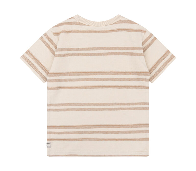 Daily Seven Organic T-Shirt Stripe Sandshell