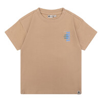 Daily Seven Organic T-Shirt Backprint Daily7 Camel sand