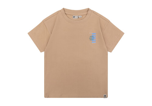 United Brands Daily Seven Organic T-Shirt Backprint Daily7 Camel sand