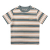 United Brands Daily Seven Organic T-Shirt Retro Stripe Stone Green