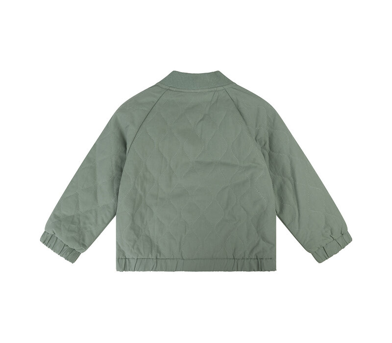 Daily Seven Oversized Bomber Jacket Padded Stone Green