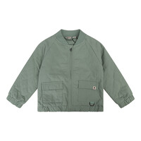 Daily Seven Oversized Bomber Jacket Padded Stone Green