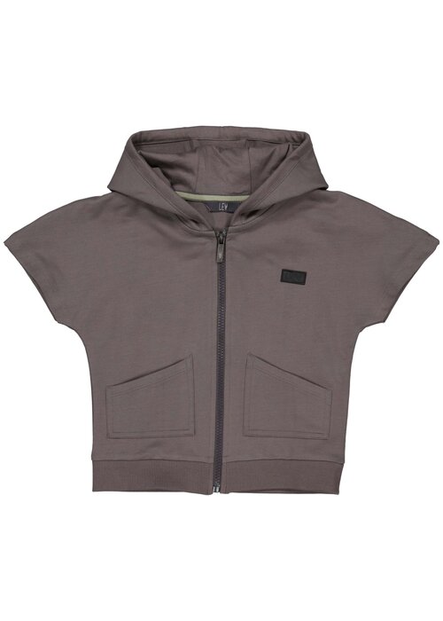 Levv Levv MELLS243 Shortsleeve Cardigan Grey Charcoal