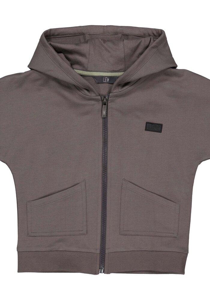 Levv MELLS243 Shortsleeve Cardigan Grey Charcoal