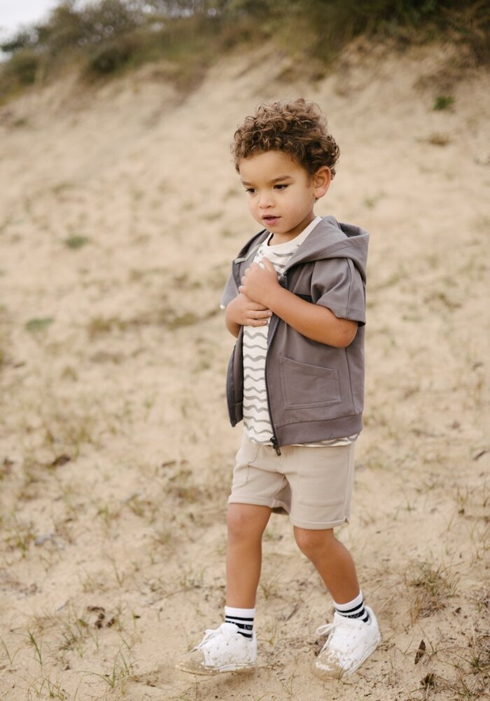 Levv MELLS243 Shortsleeve Cardigan Grey Charcoal