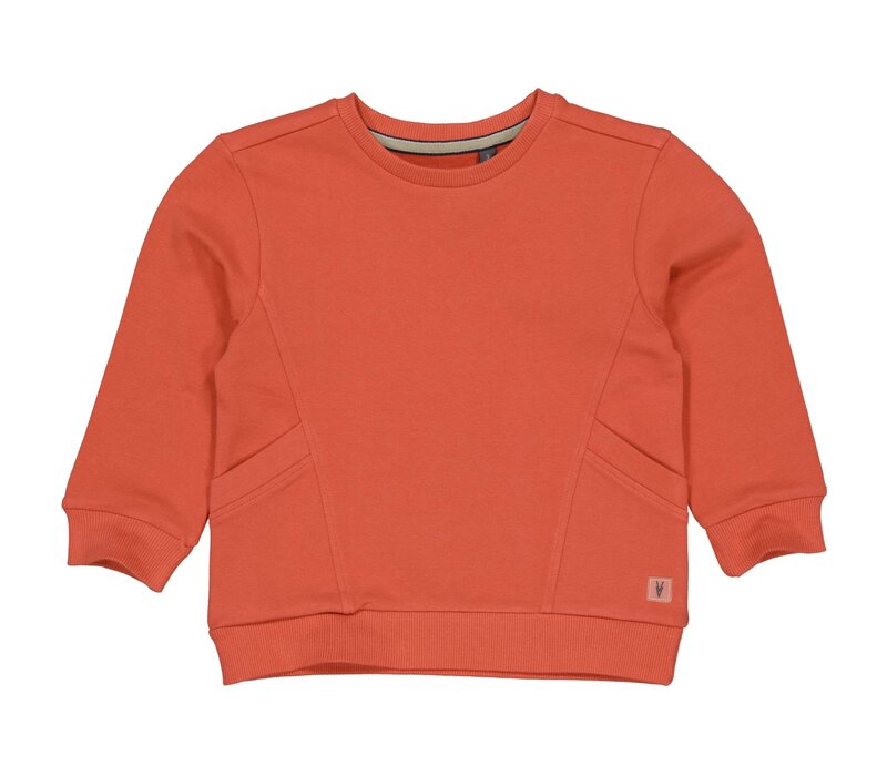 Levv MENNOLS241 Sweater Orange Red