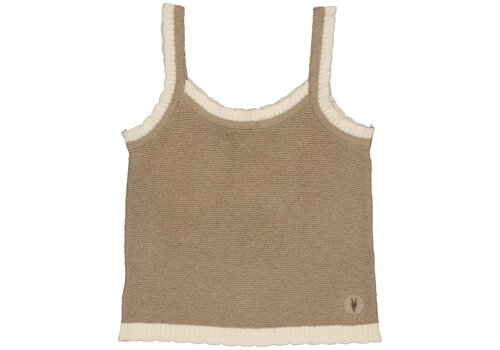 Levv Levv MERLELS243 Knitted Singlet Taupe