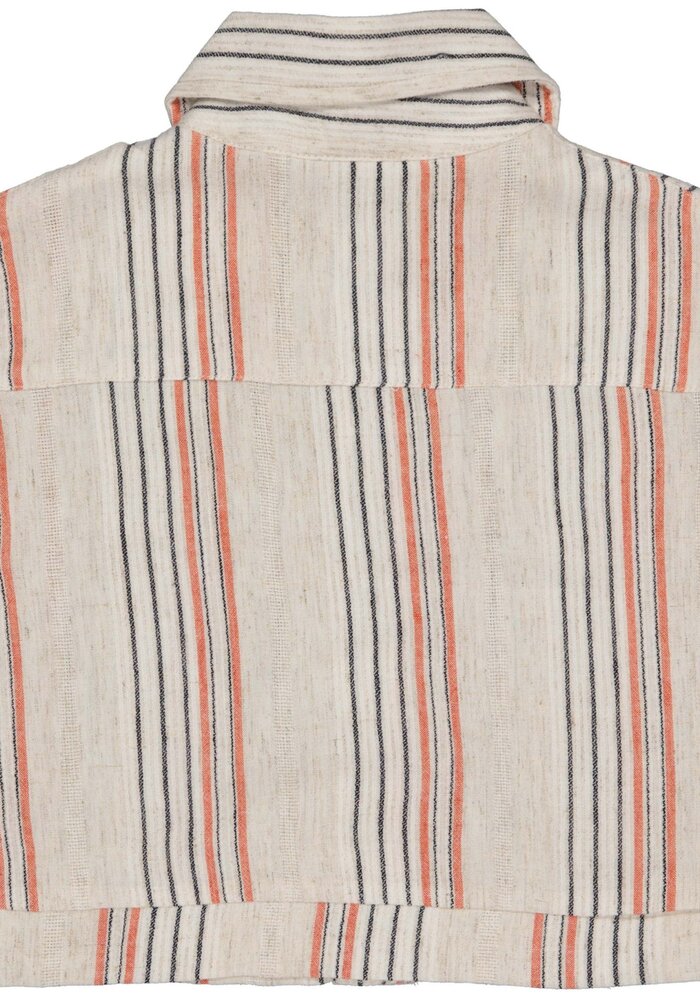 Levv MIEPLS241 Blouse AOP Taupe Stripe