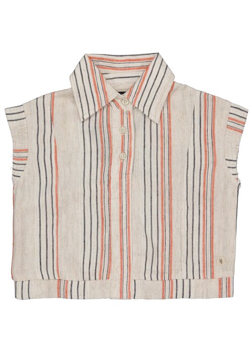 Levv Levv MIEPLS241 Blouse AOP Taupe Stripe