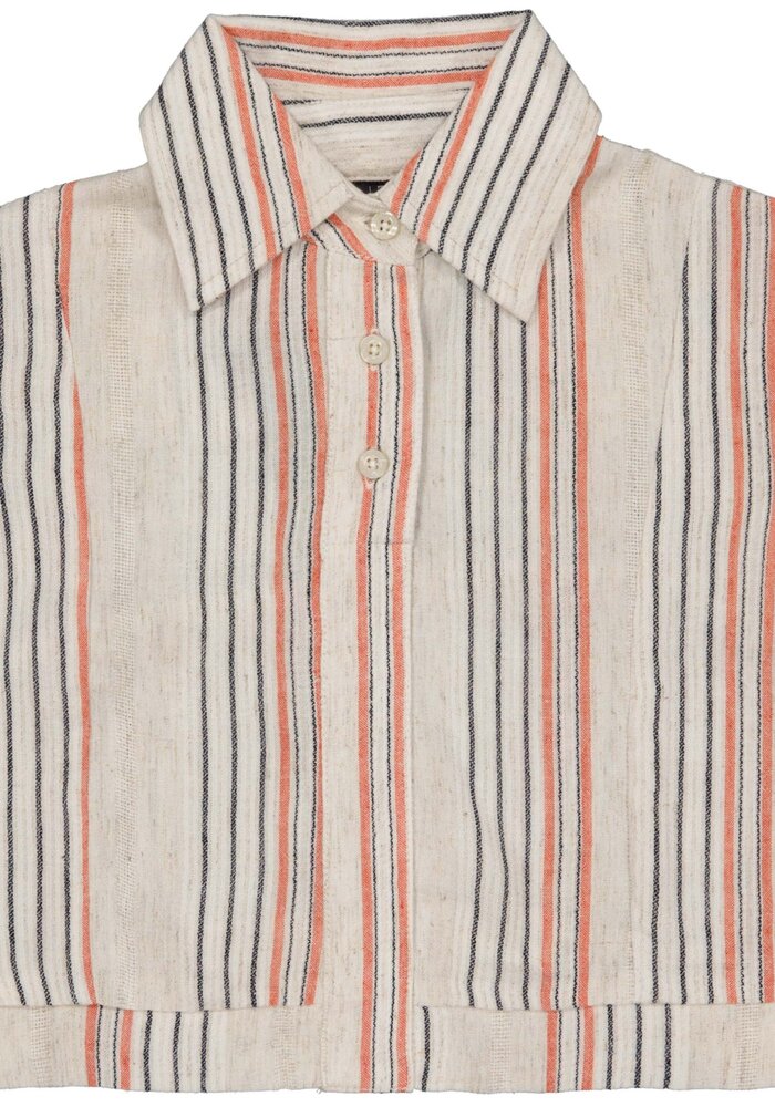 Levv MIEPLS241 Blouse AOP Taupe Stripe