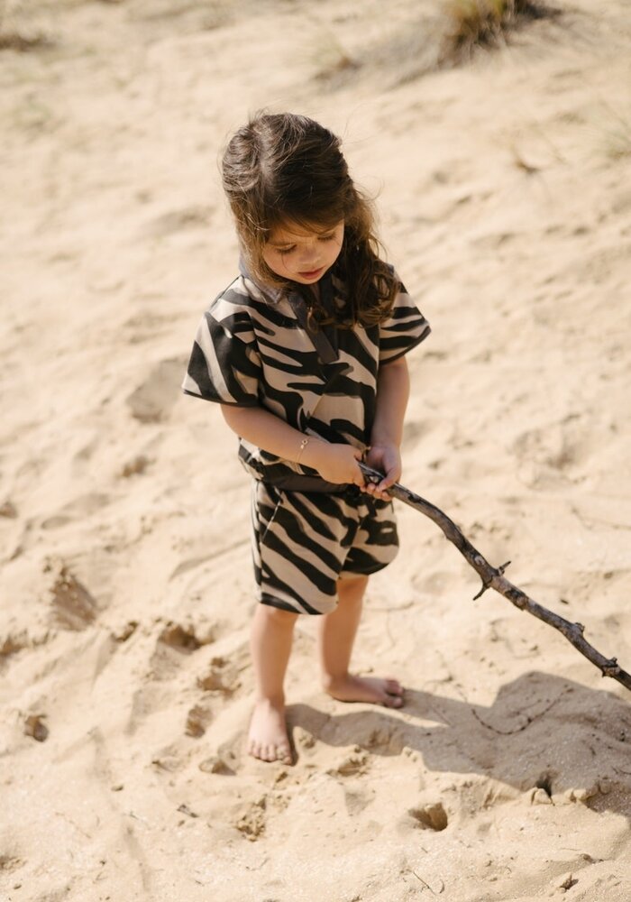 Levv MYRIELS242 Sweatshort AOP Grey Animal