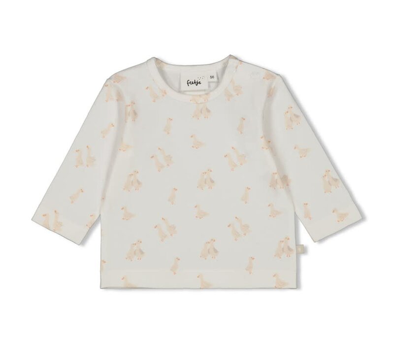 Feetje Longsleeve AOP - Little Duck Offwhite