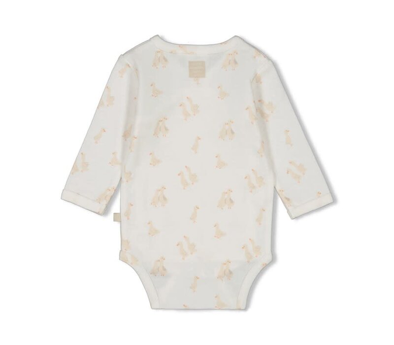 Feetje Wikkelromper AOP - Little Duck Offwhite