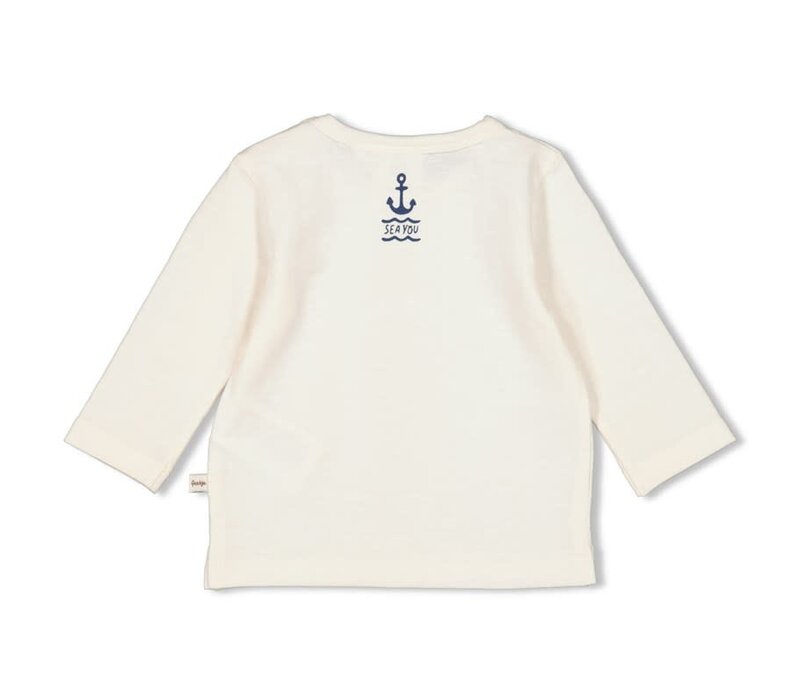 Feetje Longsleeve - Let's Sail Offwhite