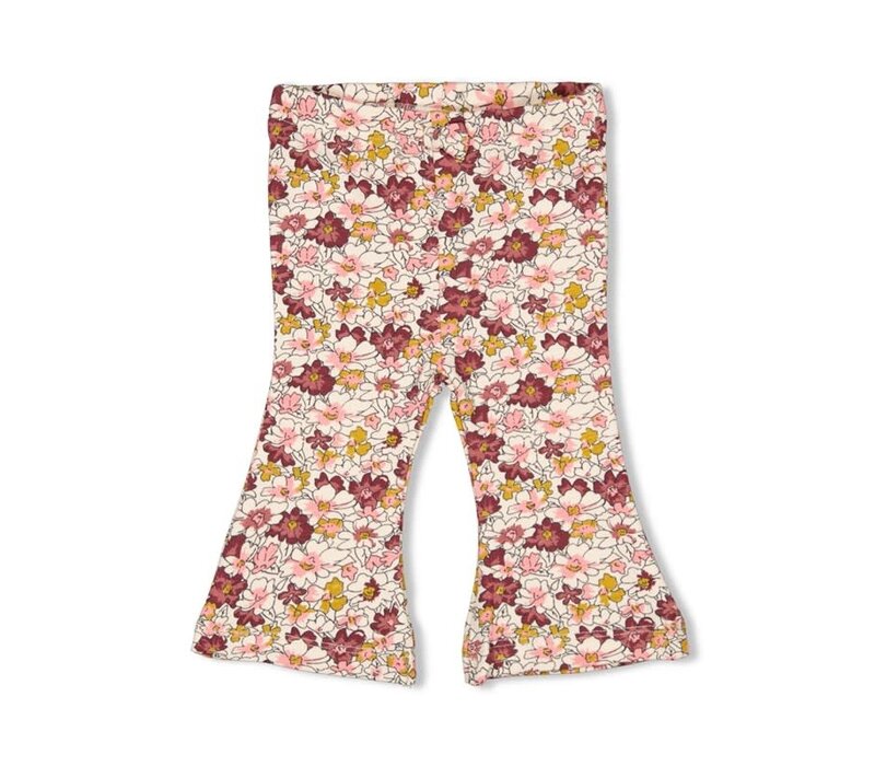 Feetje Flare broek AOP - Wild Flowers Roze