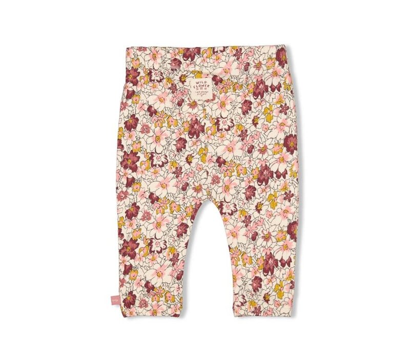 Feetje Broek AOP - Wild Flowers Roze