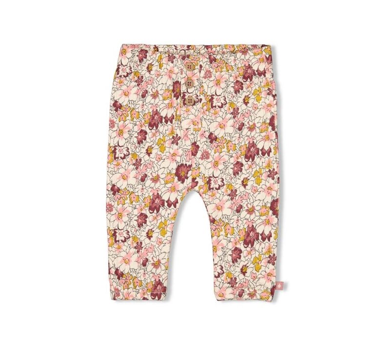 Feetje Broek AOP - Wild Flowers Roze