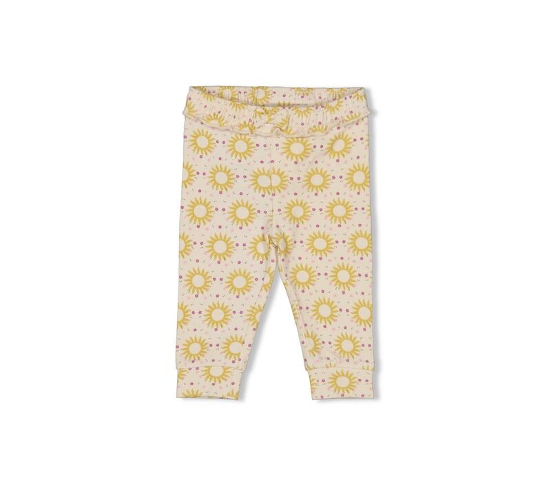 Feetje Broek AOP - Sunny Love Offwhite