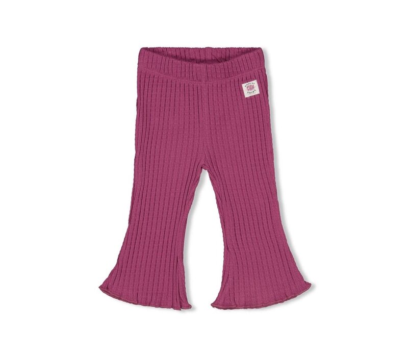 Feetje Flare broek rib - Sunny Love Violet